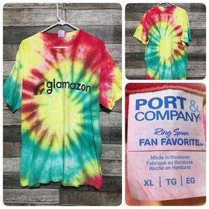 Port And Company Glamazon Pride Tie Dye T Shirt Men’s XL Short Sleeve Amazon
